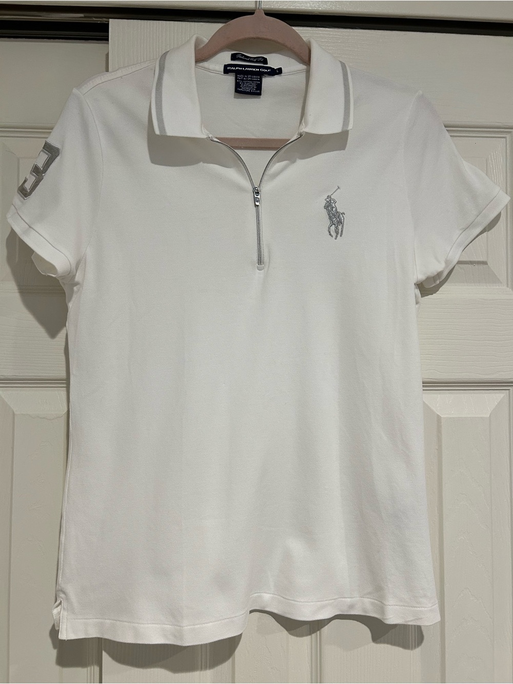 Lot of 2 Ralph Lauren Blue & White Golf Polos size large - Picture 9 of 9